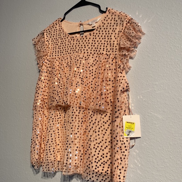 🆕 WT Sequence Pink LC Lauren Conrad top XL - Picture 8 of 14